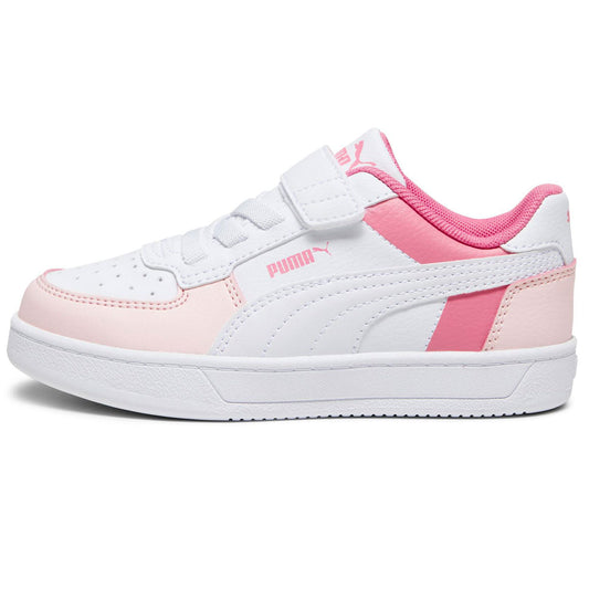 Puma Caven 2.0 Block AC PS Trainers - Youth - White/Pink
