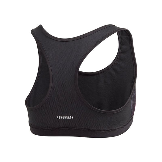 adidas UC Bra Top - Girls - Black/White/Signal Pink