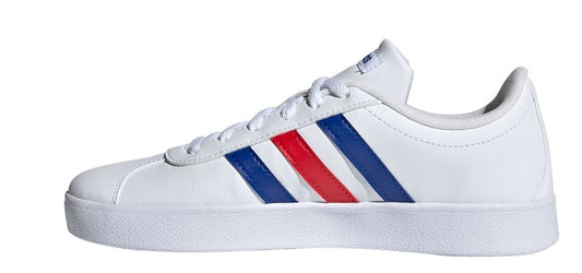 adidas VL Court 2.0 Kids Trainers - Boys - White/Royal Blue/Vivid Red