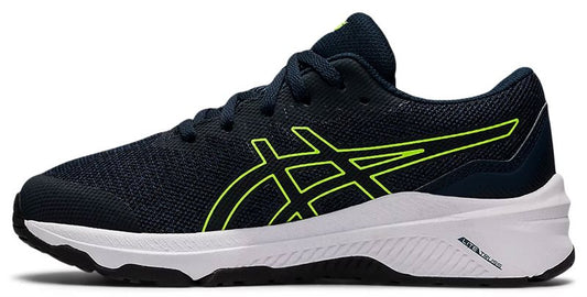 Asics GT 1000 11 GS Trainers - Boys - French Blue/Hazard Green