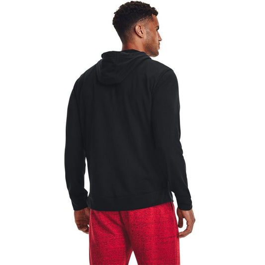 Under Armour Rival Terry Logo Crew Full Zip Jacket - Mens - Black/Onyx White