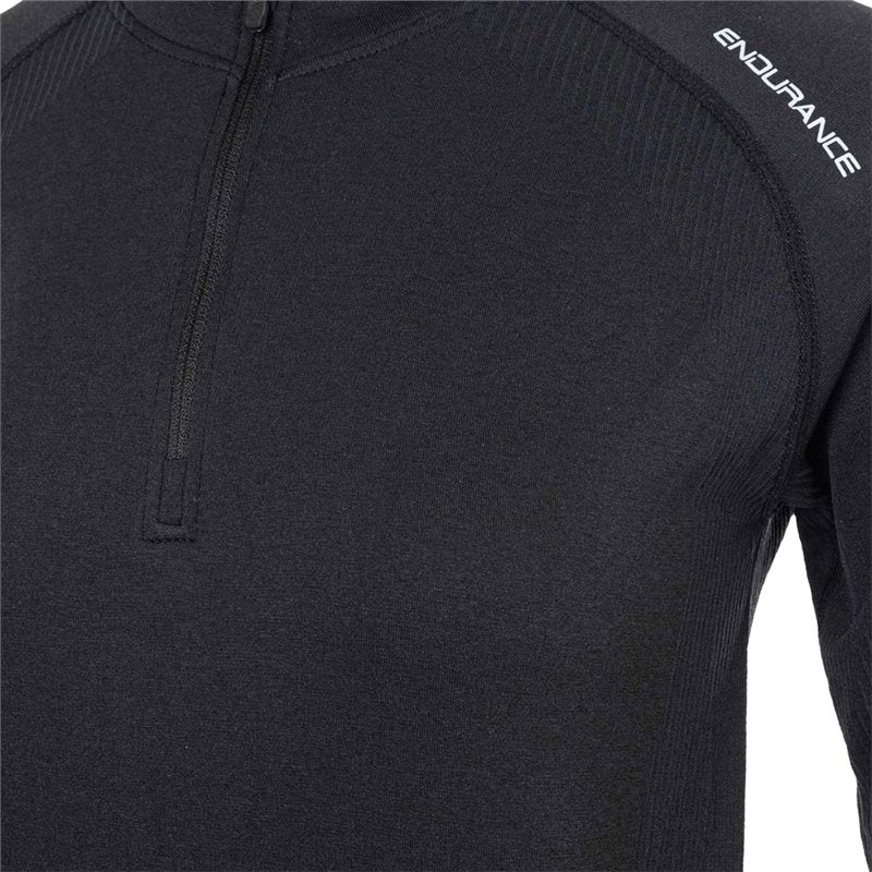 Endurance Halen Seamless Midlayer - Womens - Dark Grey Melange