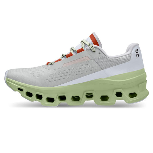 On Cloudmonster Running Shoes - Womens - Glacier/Meadow
