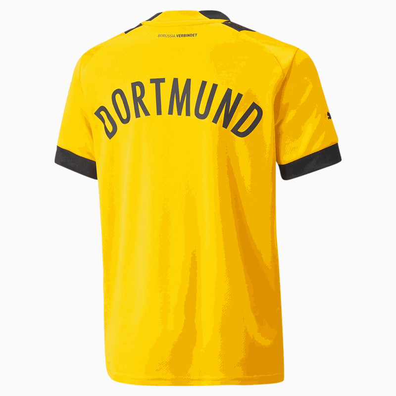 Puma Borussia Dortmund 2022/23 Official Short Sleeve Home Jersey - Youth - Cyber Yellow