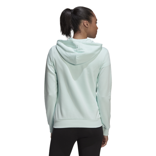 adidas Essentials Logo Full-Zip Hoodie - Womens - Ice Mint/Legend Ink
