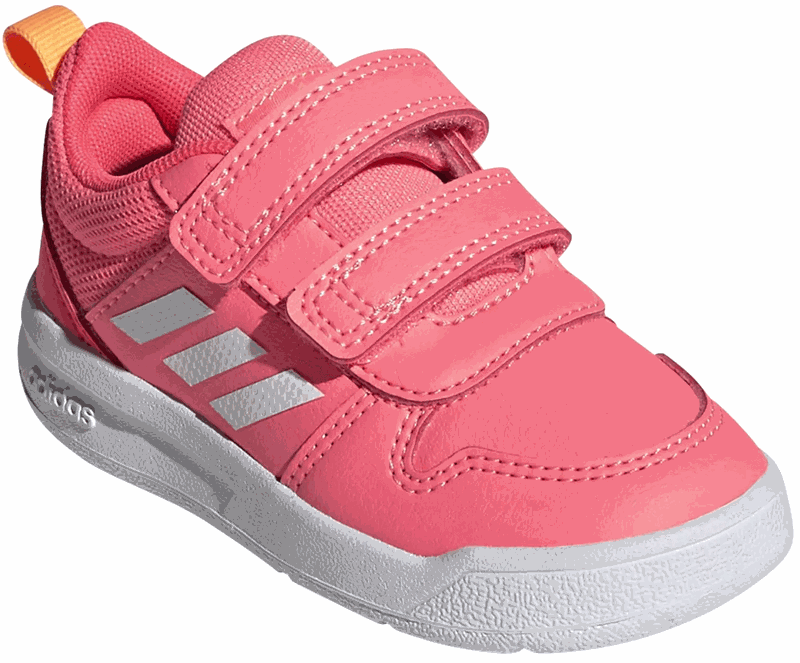 adidas Tensaur Infant Trainers - Girls - Acid Red/White/Turbo