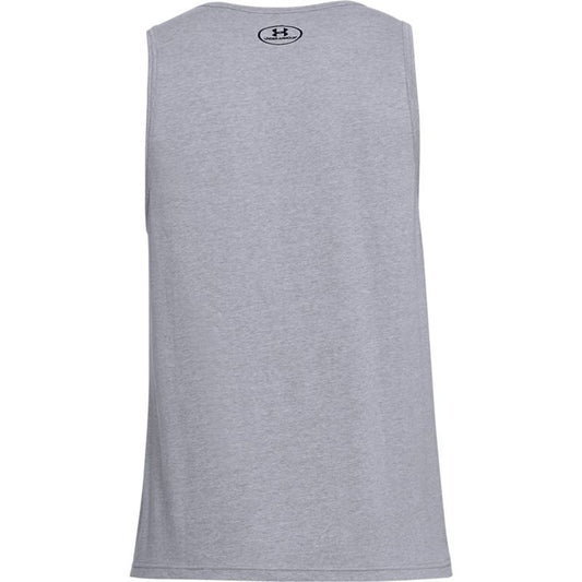 Under Armour Sportstyle Logo Tank Top - Mens - Steel Light Heather/Black