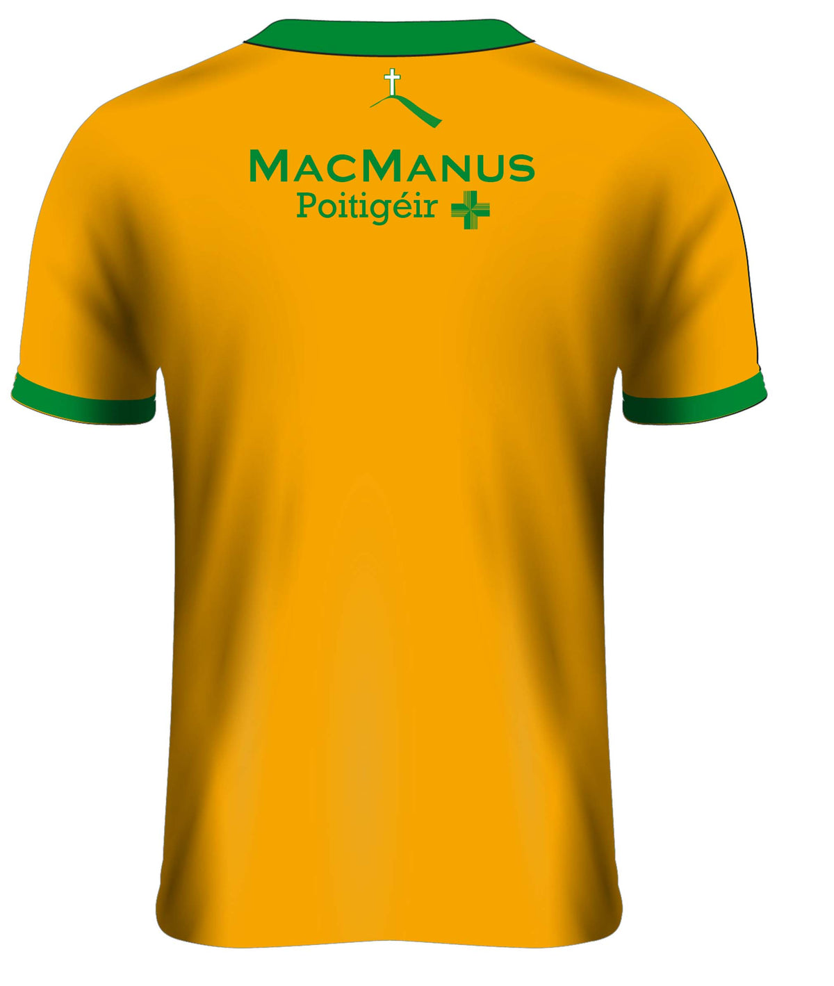 Mc Keever Leitrim GAA Official Away Jersey - Adult - Gold/Green - Player Fit