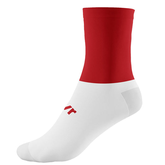 Mc Keever Pro Mid Plain Socks - Youth - Red/White