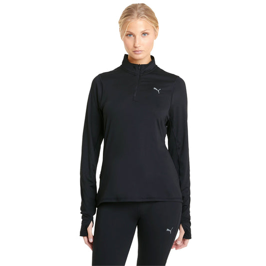 Puma Run Favourite 1/4 Zip Top - Womens - Black