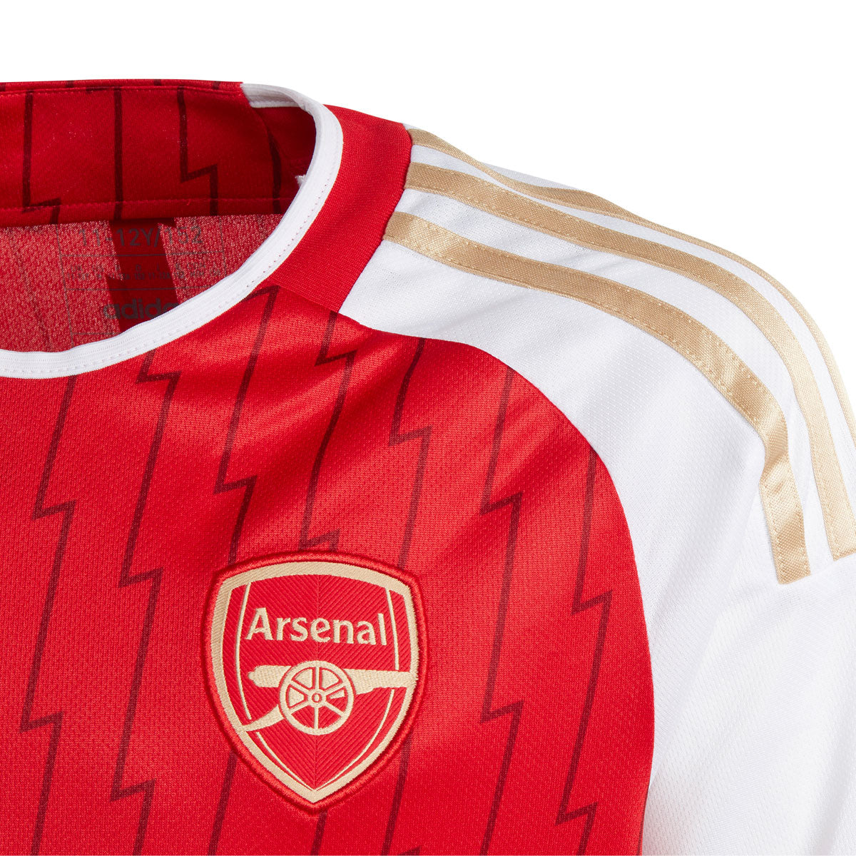 adidas Arsenal FC Official 2023/24 Home Jersey - Youth - Better Scarlet/White