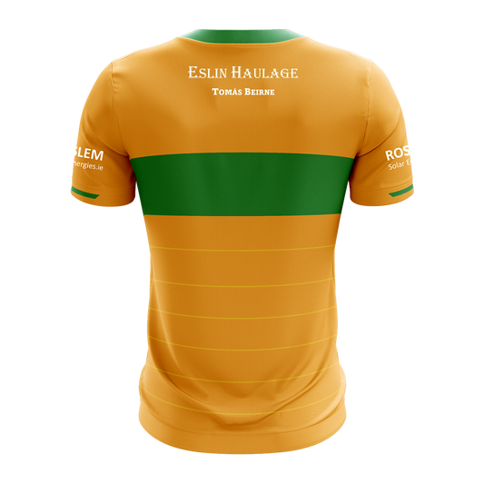 Mc Keever Leitrim Hurling Official Away Jersey - Adult - Gold/Green - Player Fit