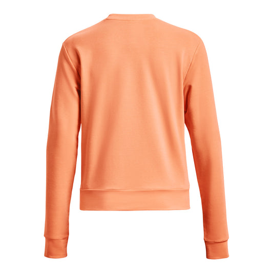 Under Armour Rival Terry Crew Sweatshirt - Womens - Mellow Orange/White