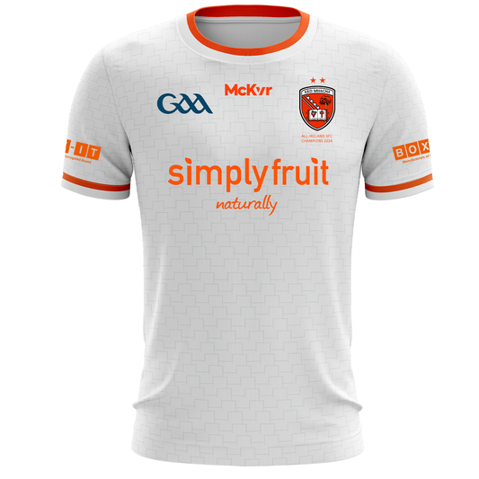 Mc Keever Armagh GAA Official All Ireland Winners Jersey - Adult - White