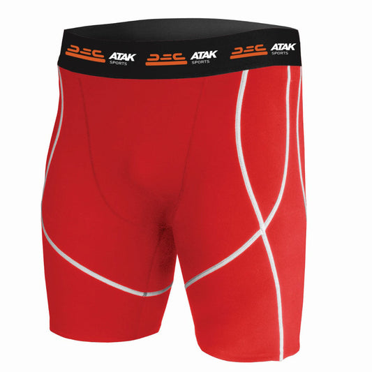 Atak Compression Shorts - Mens - Red