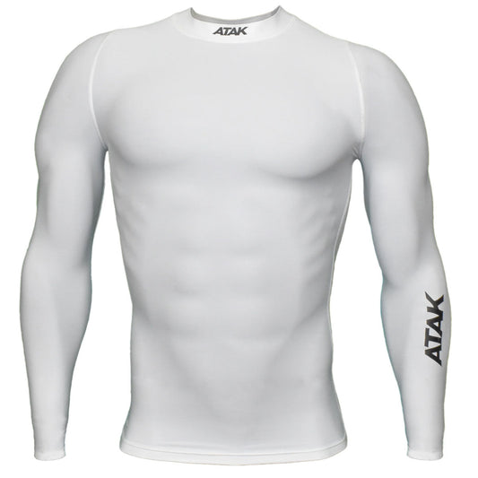 Atak Compression Recovery Long Sleeve Top - Adult - White