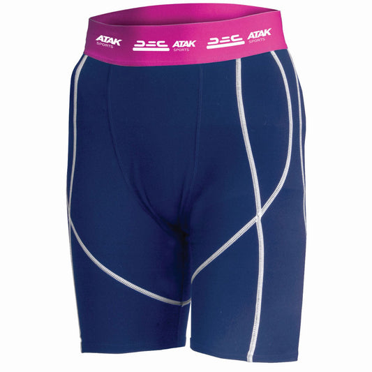 Atak Compression Shorts - Womens - Navy