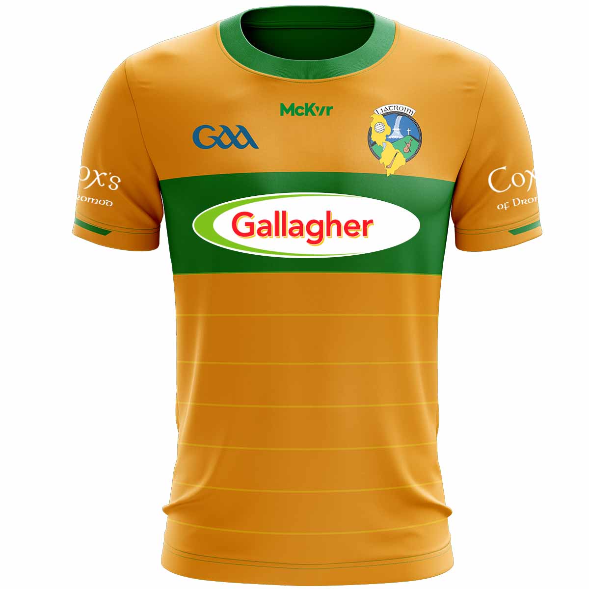 Mc Keever Leitrim GAA Official Away Jersey - Adult - Gold - Player Fit