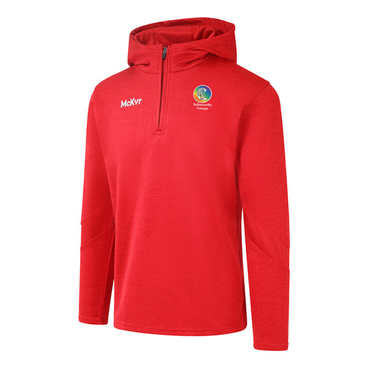 Mc Keever Ballinascarthy Camogie Core 22 1/4 Zip Hoodie - Youth - Red