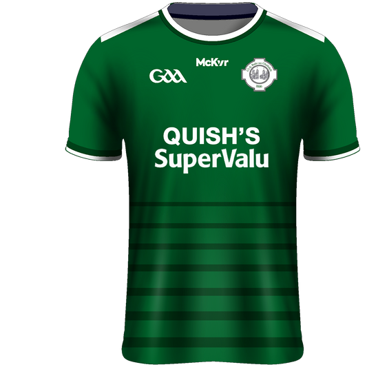 Mc Keever Ballincollig GAA Official Home Jersey - Adult - Green/White