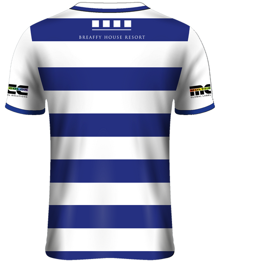 Mc Keever Breaffy GAA Playing Jersey - Youth - White/Royal