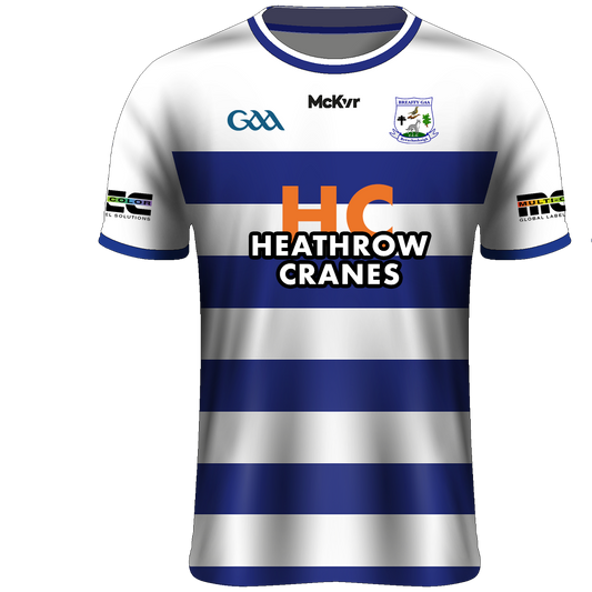Mc Keever Breaffy GAA Playing Jersey - Youth - White/Royal