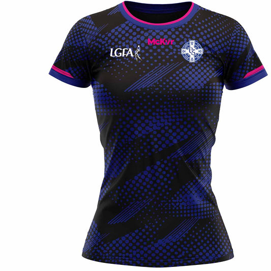 Mc Keever Clan Na Gael LGFA Training Jersey - Adult - Black/Royal/Pink Player Fit