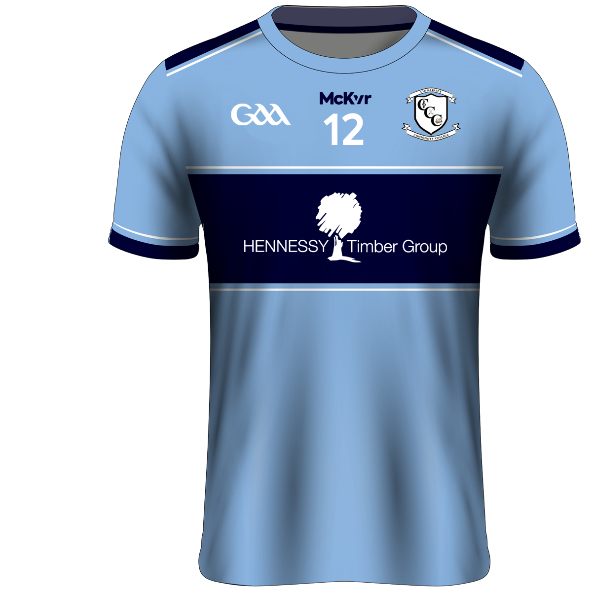 Mc Keever Clonakilty GAA Numbered Playing Jersey - Youth - Blue