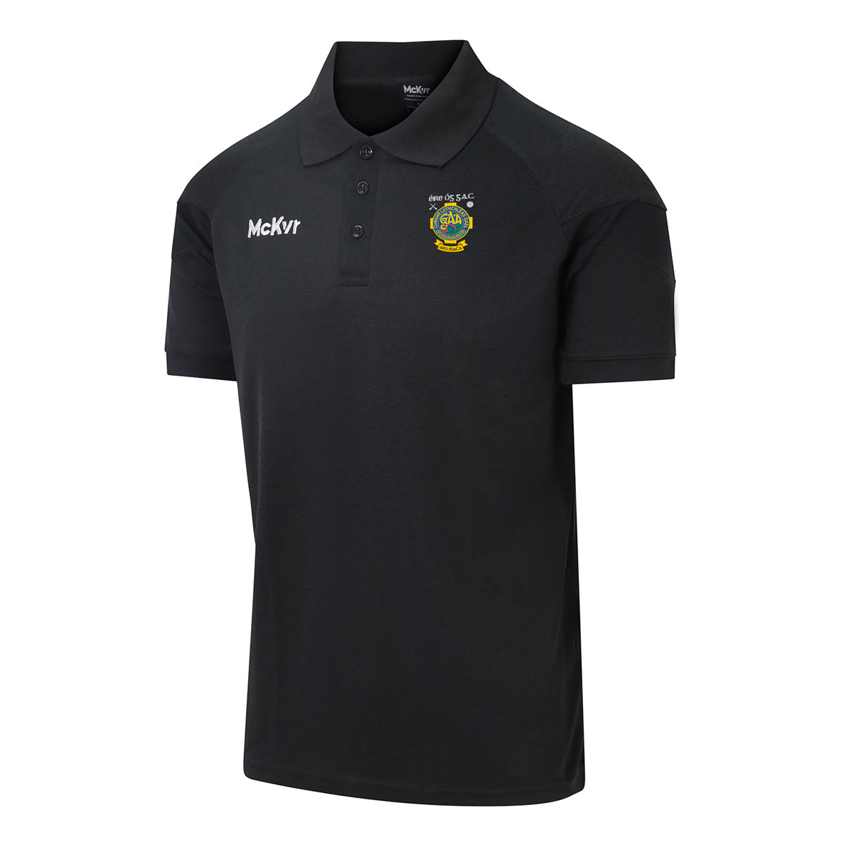 Mc Keever Eire Og GAC Craigavon Core 22 Polo Top - Adult - Black
