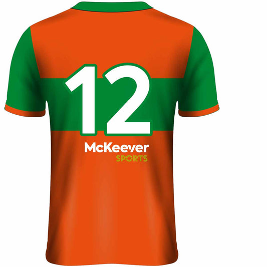 Mc Keever Eire Og GAC Numbered Senior Playing Jersey - Adult - Orange Player Fit