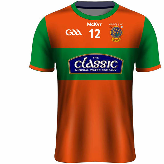 Mc Keever Eire Og GAC Numbered Senior Playing Jersey - Youth - Orange