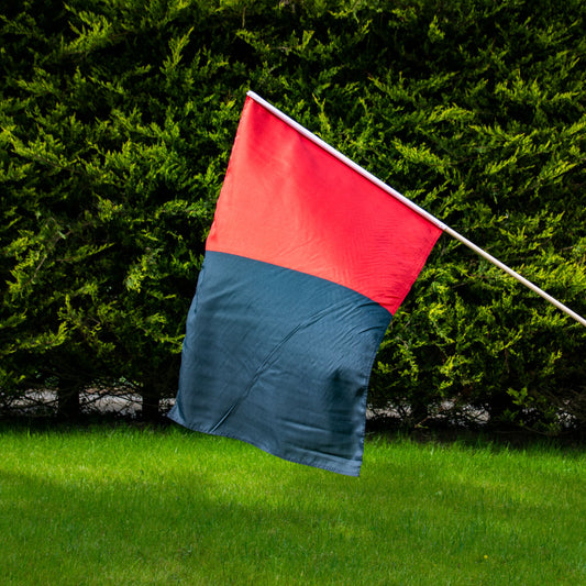 Mc Keever Sports Red/Black Half and Half Flag