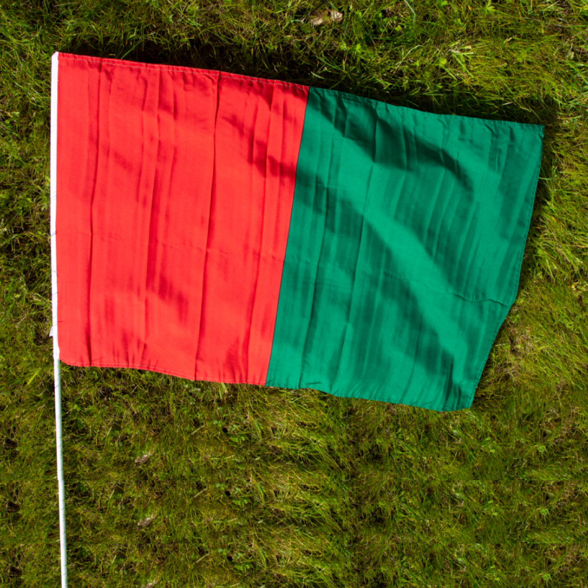 The GAA Store Red/Green Half and Half Flag
