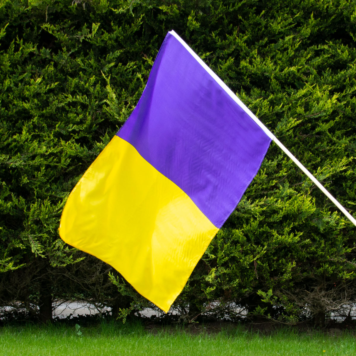 The GAA Store Purple/Gold Half and Half Flag