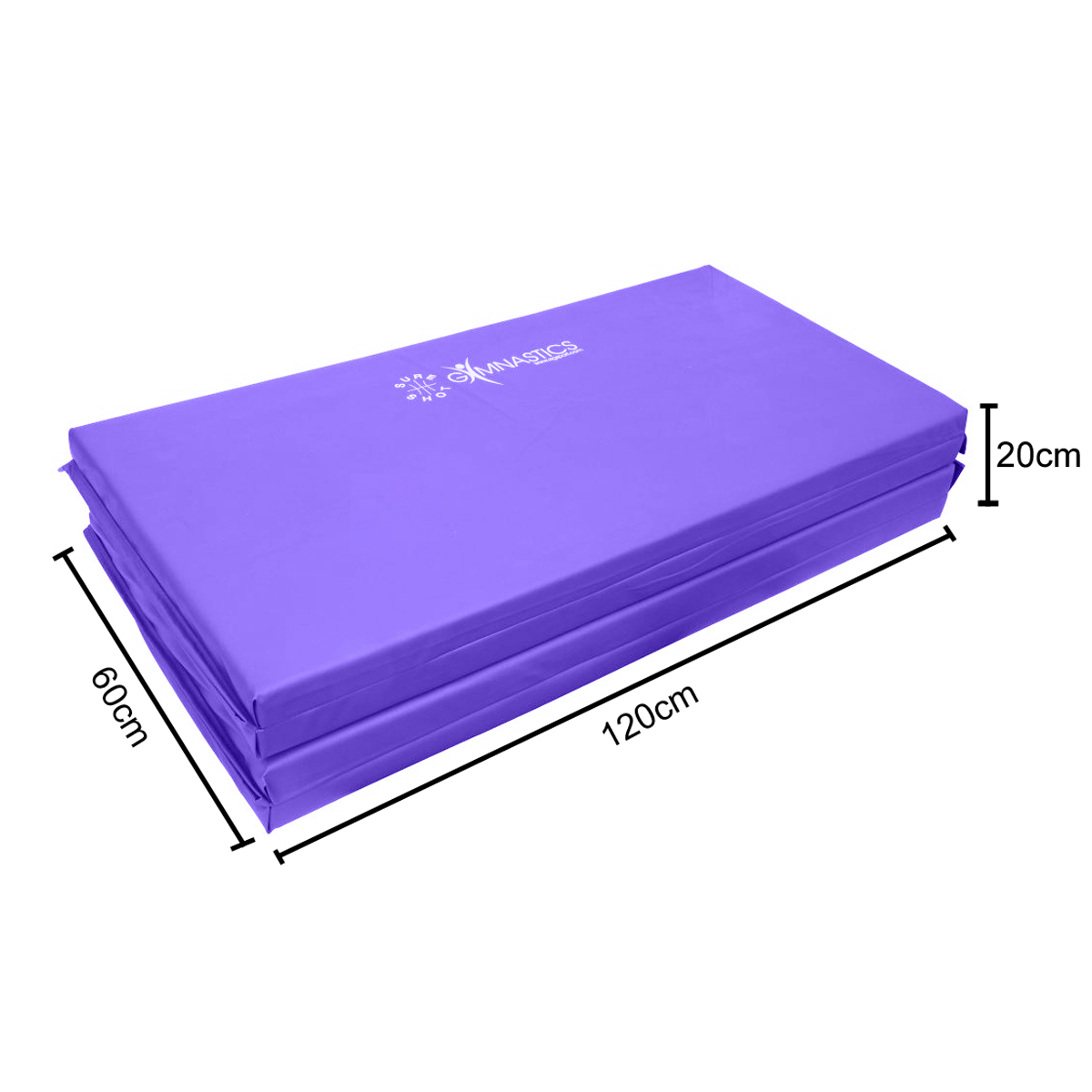 Sure Shot Foldable (4 Fold) Gym Mat - 50mm Purple