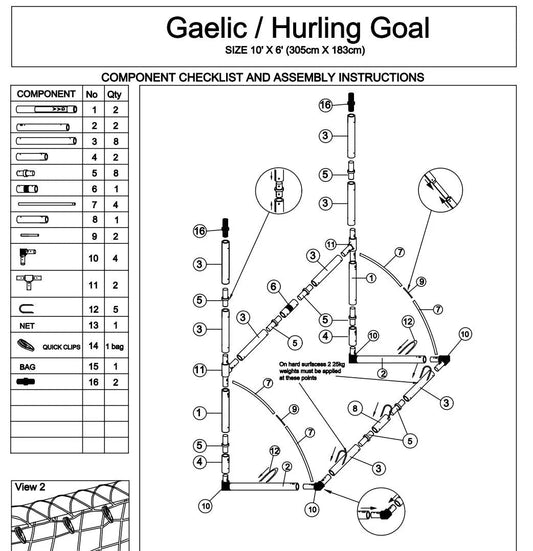 The GAA Store Part 11: Goalpost T Connector Part