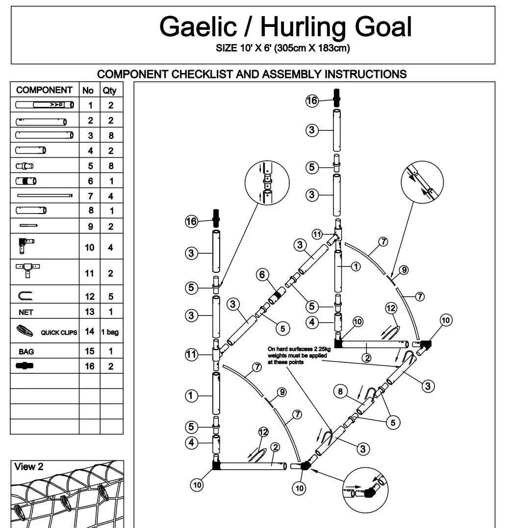 The GAA Store Part 10: Goalpost Corner Locking Part