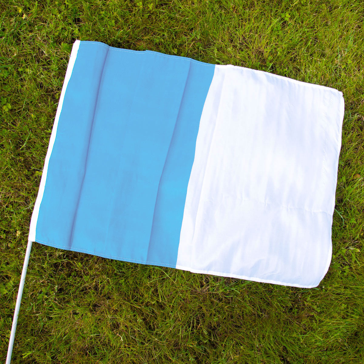 The GAA Store Sky Blue/White Half and Half Flag