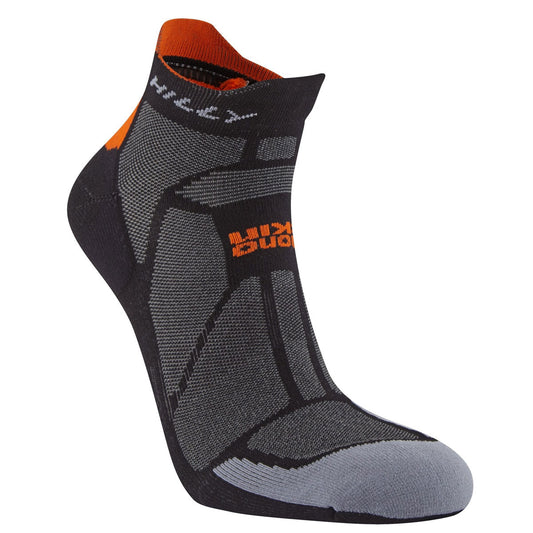 Hilly Marathon Fresh Socklet - Mens - Black/Orange