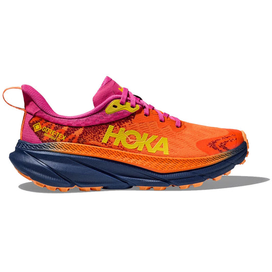 Hoka Challenger ATR 7 GTX Running Shoes - Womens - Vibrant Orange/Pink Yarrow