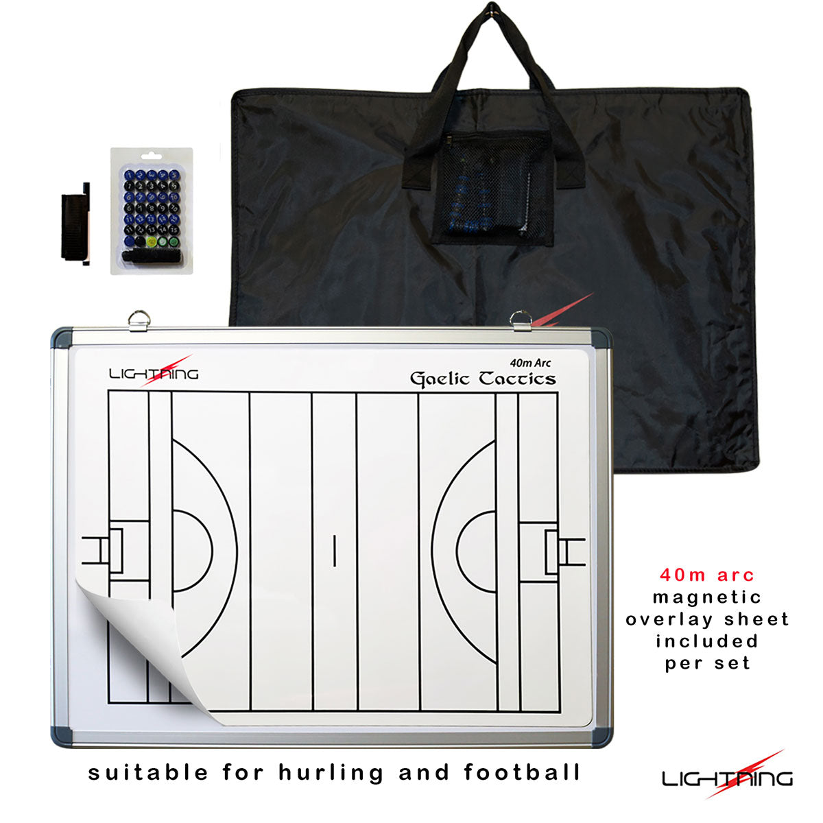 LS Gaelic Tactics Board - 45 x 60 White