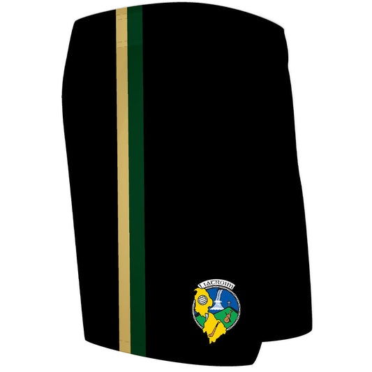 Mc Keever Leitrim GAA Official Pulse Training Shorts - Adult - Black/Green/Gold