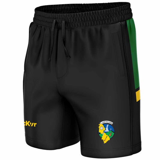 Mc Keever Leitrim GAA Official Vital Leisure Shorts - Adult - Black/Green/Amber