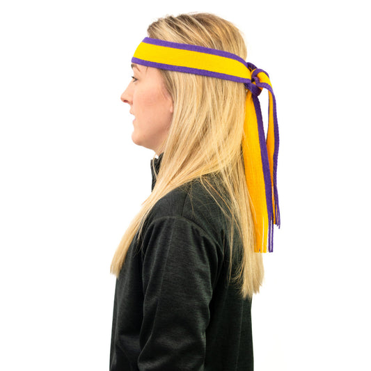 Mc Keever Sports Supporters Mini Scarf - Purple/Gold