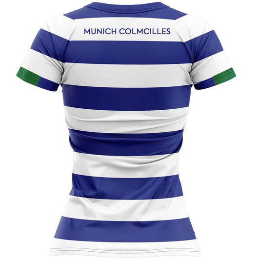 Mc Keever Munich Colmcilles GAA Playing Jersey - Womens - Blue/White