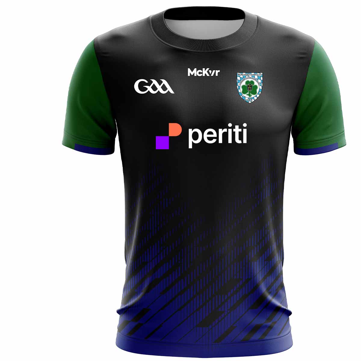 Mc Keever Munich Colmcilles GAA Training Jersey - Youth - Black/Green/Blue