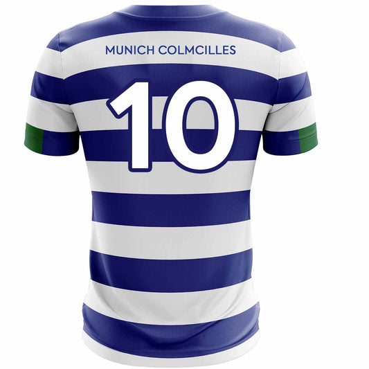 Mc Keever Munich Colmcilles GAA Numbered Playing Jersey - Youth - Blue/White