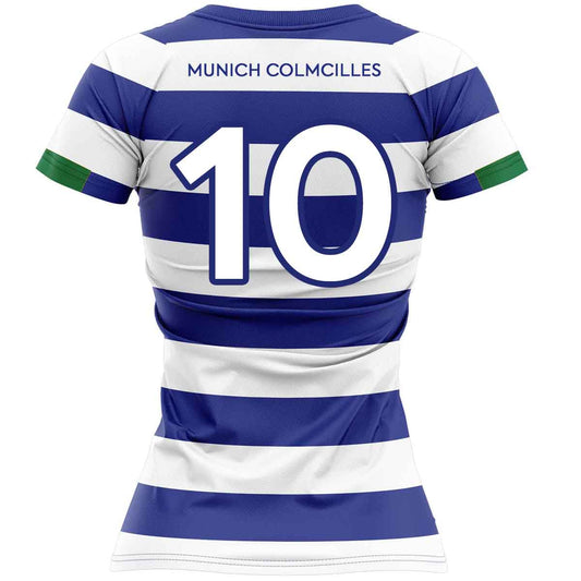 Mc Keever Munich Colmcilles GAA Numbered Playing Jersey - Womens - Blue/White