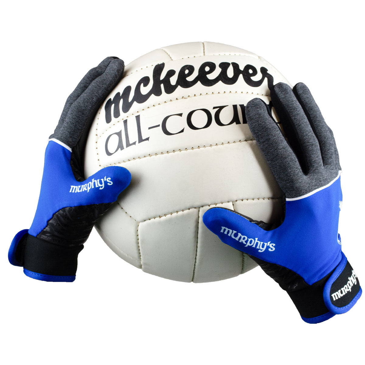 Murphy's V2 Gaelic Gloves - Adult - Grey/Blue/White