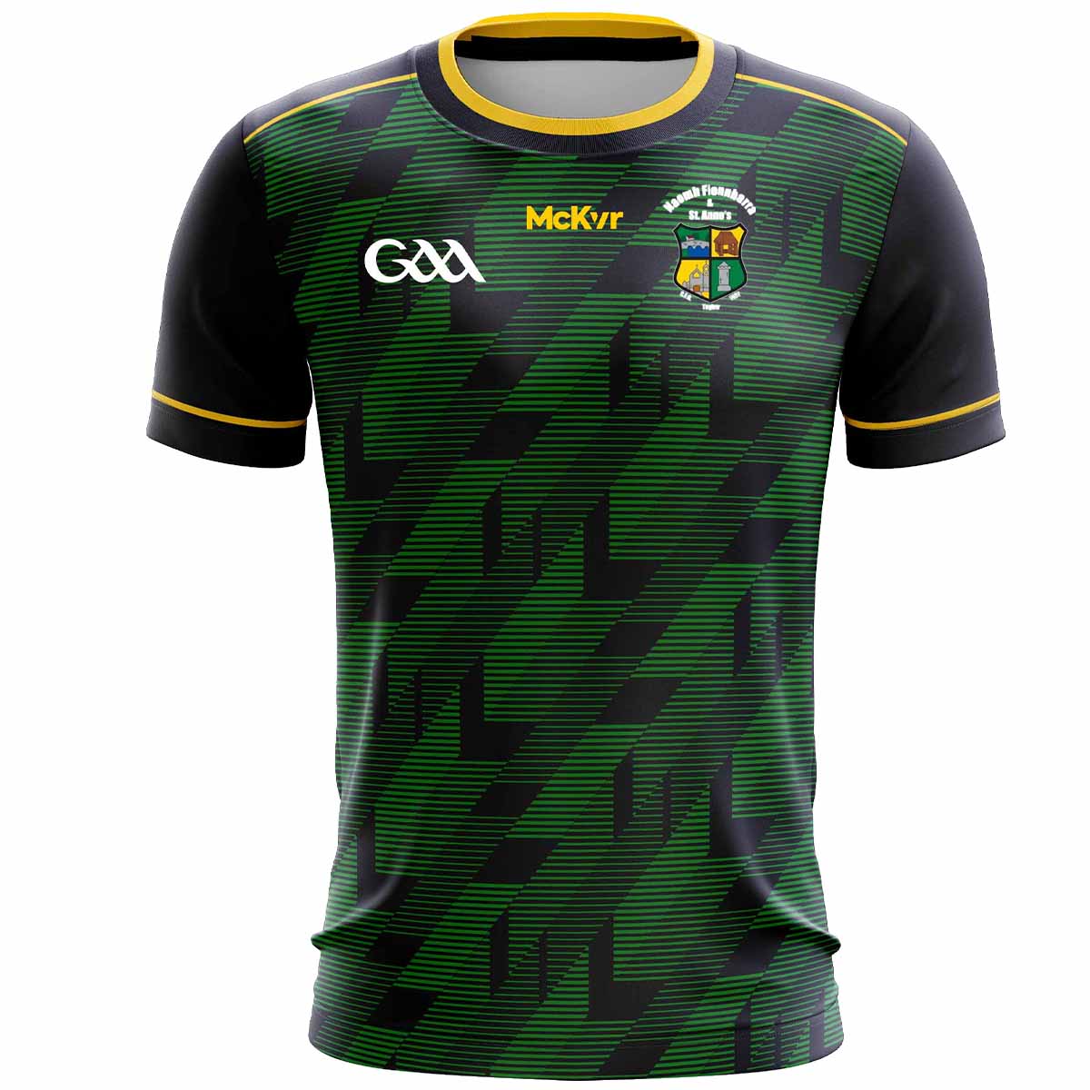 Mc Keever Naomh Fionnbarra & St Anne's GFG Training Jersey - Youth - Navy/Green/Yellow
